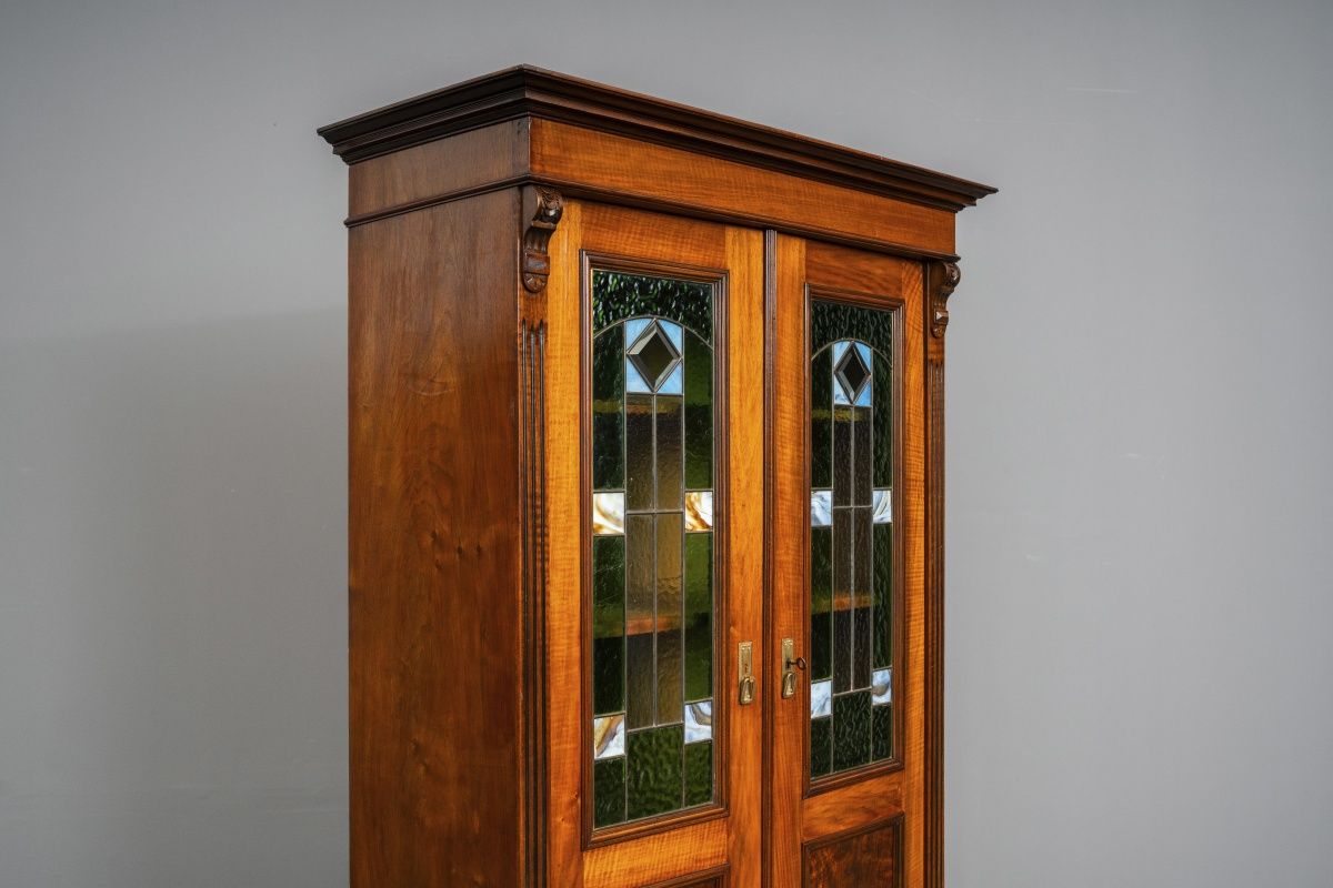 Gründerzeit / Jugendstil Bücherschrank in Eiche - um 1900