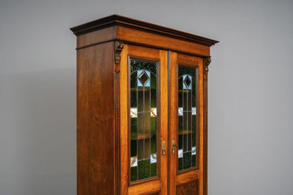 Gründerzeit / Jugendstil Bücherschrank in Eiche - um 1900
