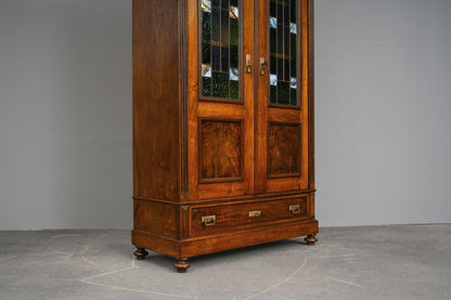 Gründerzeit / Jugendstil Bücherschrank in Eiche - um 1900