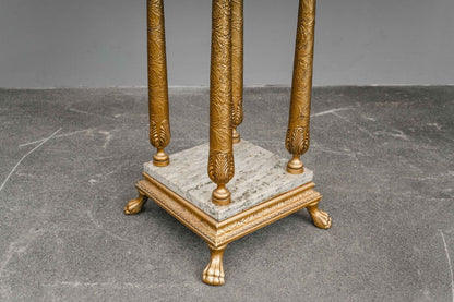 Blumensäule / Podest im Antik Stil mit Marmor - 2.Hälfte des 20.Jahrhunderts