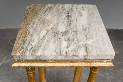 Blumensäule / Podest im Antik Stil mit Marmor - 2.Hälfte des 20.Jahrhunderts