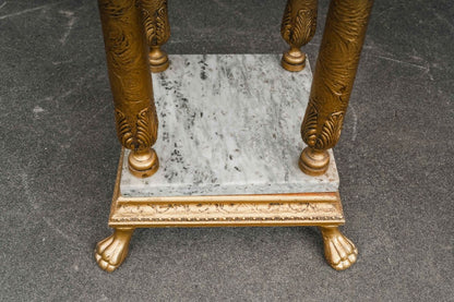 Blumensäule / Podest im Antik Stil mit Marmor - 2.Hälfte des 20.Jahrhunderts