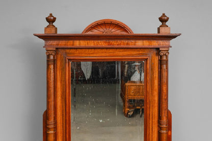Gründerzeit Anrichte mit Spiegelaufsatz in Nussbaum - 2.Hälfte des 19.Jahrhunderts