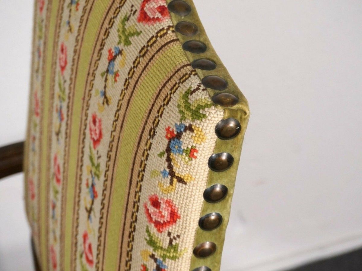 Armlehnsessel Barock-Stil Stuhl Sofa Polster Alt Antik