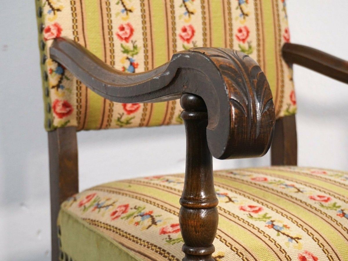 Armlehnsessel Barock-Stil Stuhl Sofa Polster Alt Antik
