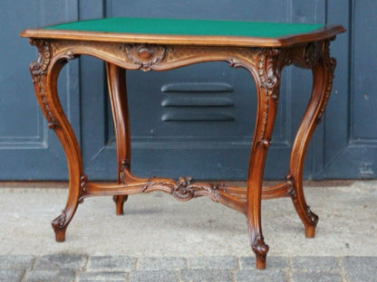 Tisch Wiener Barock Schreibtisch Nussbaum Alt Antik