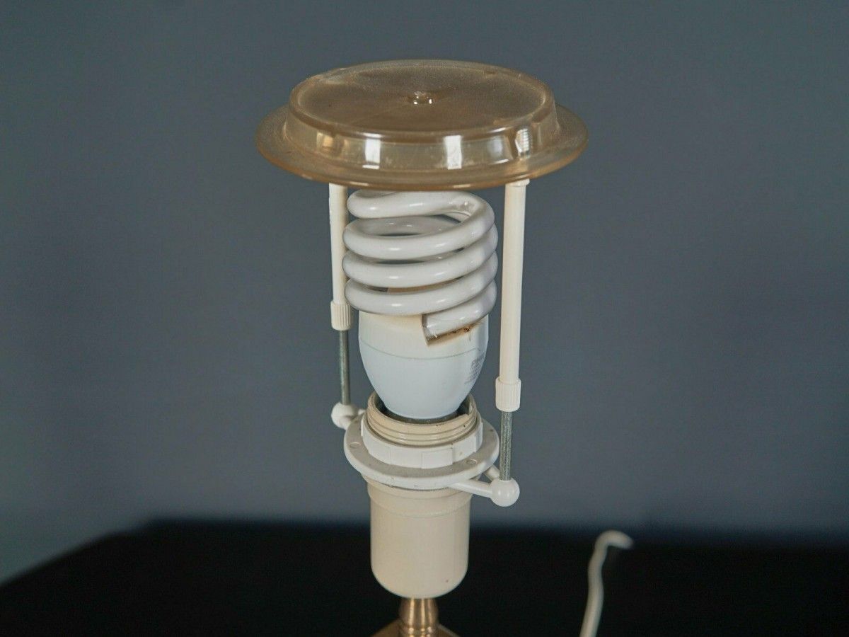 Lampe Asiatika Leuchte Tischlampe Licht Schirm Alt 2103_2203