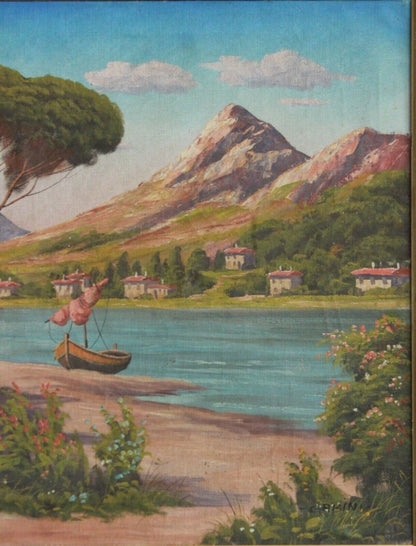 Ölgemälde signiert: "Gabini", südländische Landschaft  2000_0018