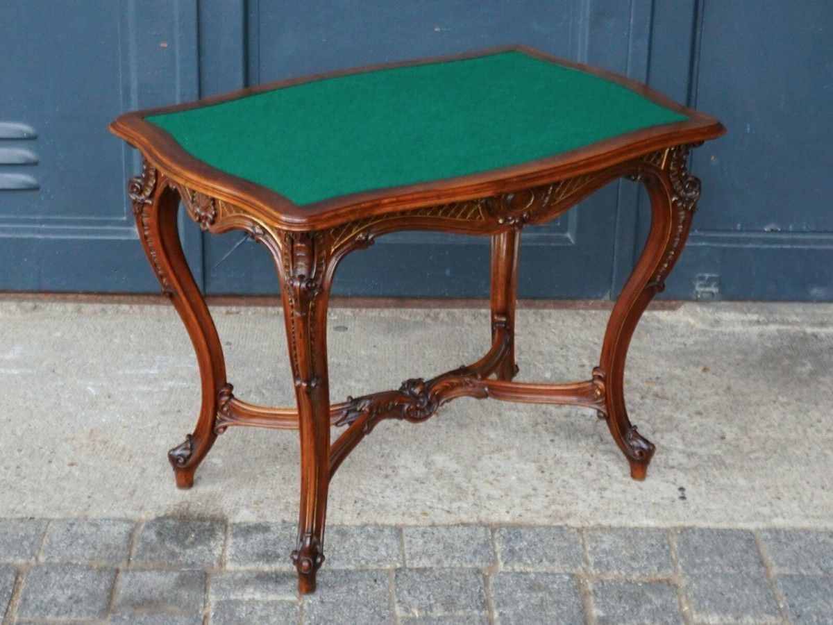 Tisch Wiener Barock Schreibtisch Nussbaum Alt Antik