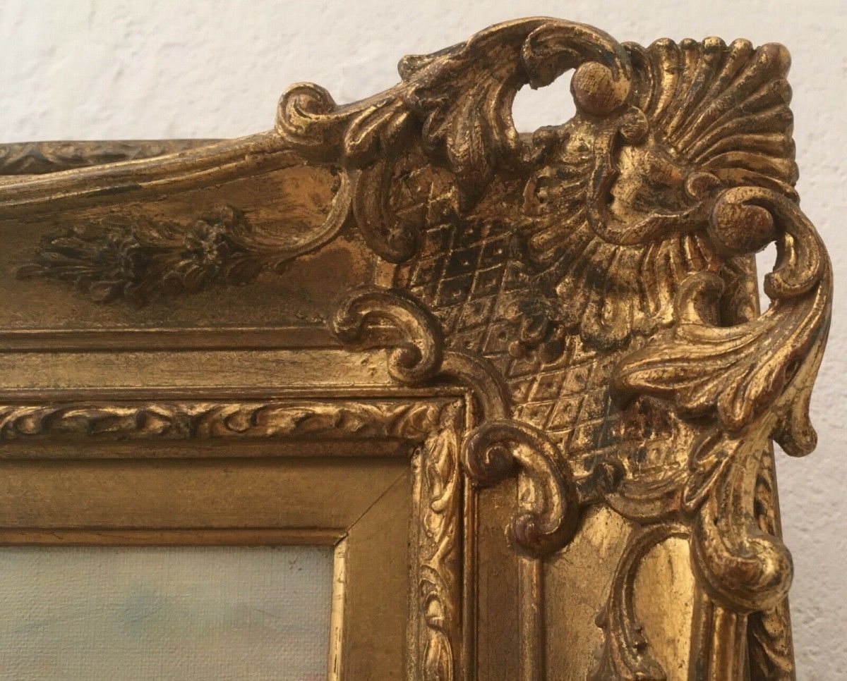 Impressionistisches Ölgemälde sign. Karl Mohr, "Allgäu" 60