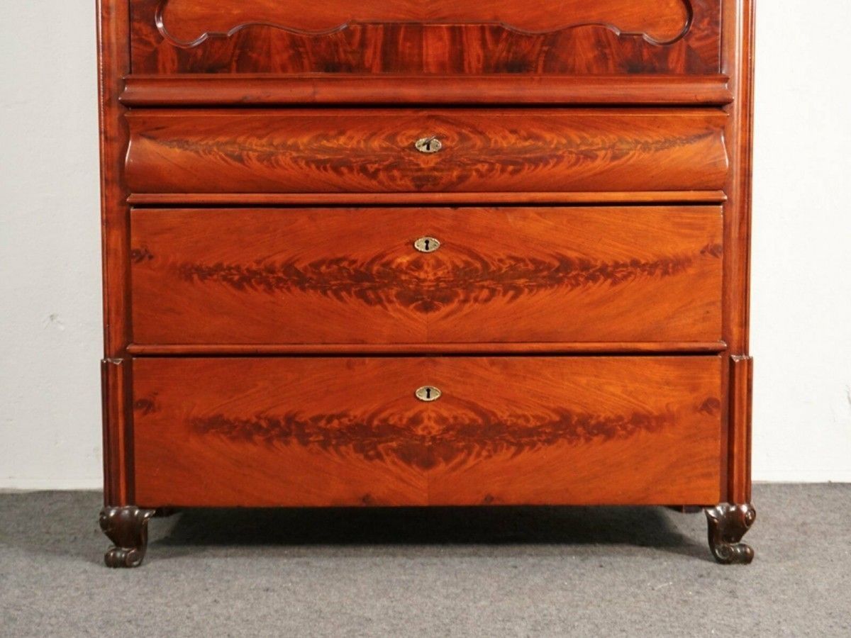 Standsekretär Louis Philippe Schrank Kommode Alt Antik