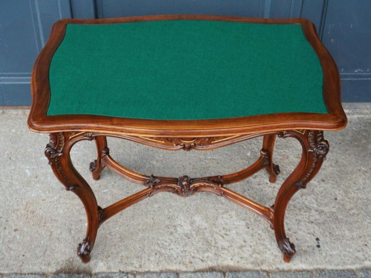 Tisch Wiener Barock Schreibtisch Nussbaum Alt Antik