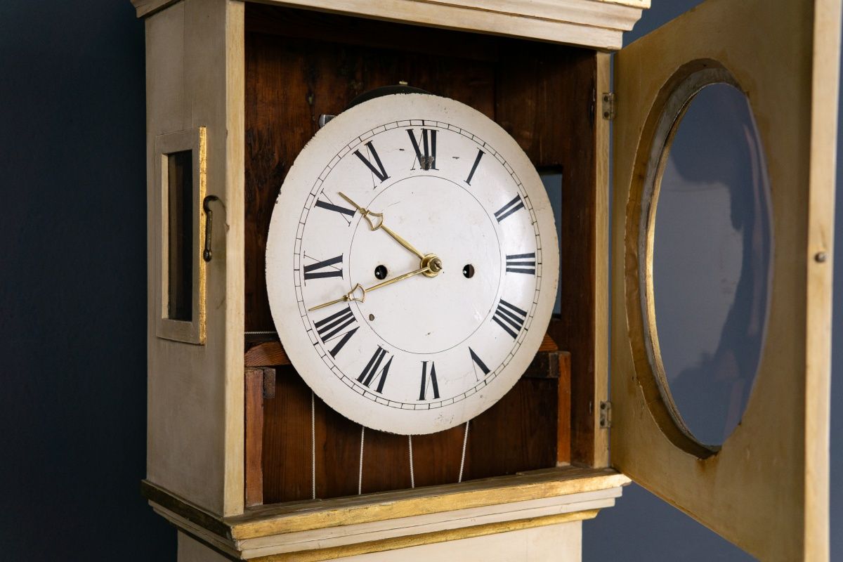 Bornholmer Standuhr Gong Clock Zeit Time Uhr Kasten Alt 2308_2402