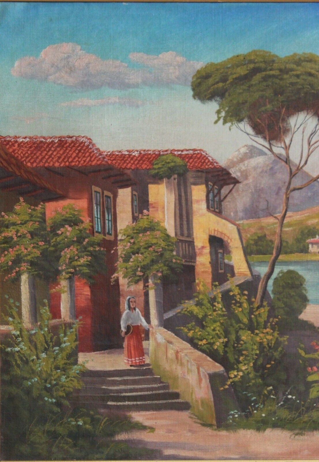 Ölgemälde signiert: "Gabini", südländische Landschaft  2000_0018