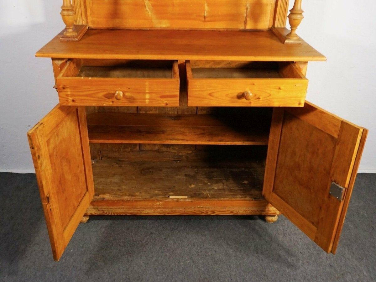 Buffet Gründerzeit Küche Schrank Weichholz Alt Antik