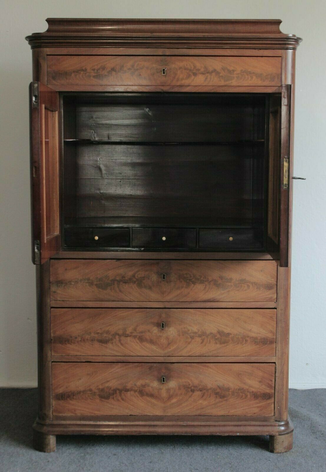 Silberschrank Weinschrank Schrank Regal Anrichte Antik 208