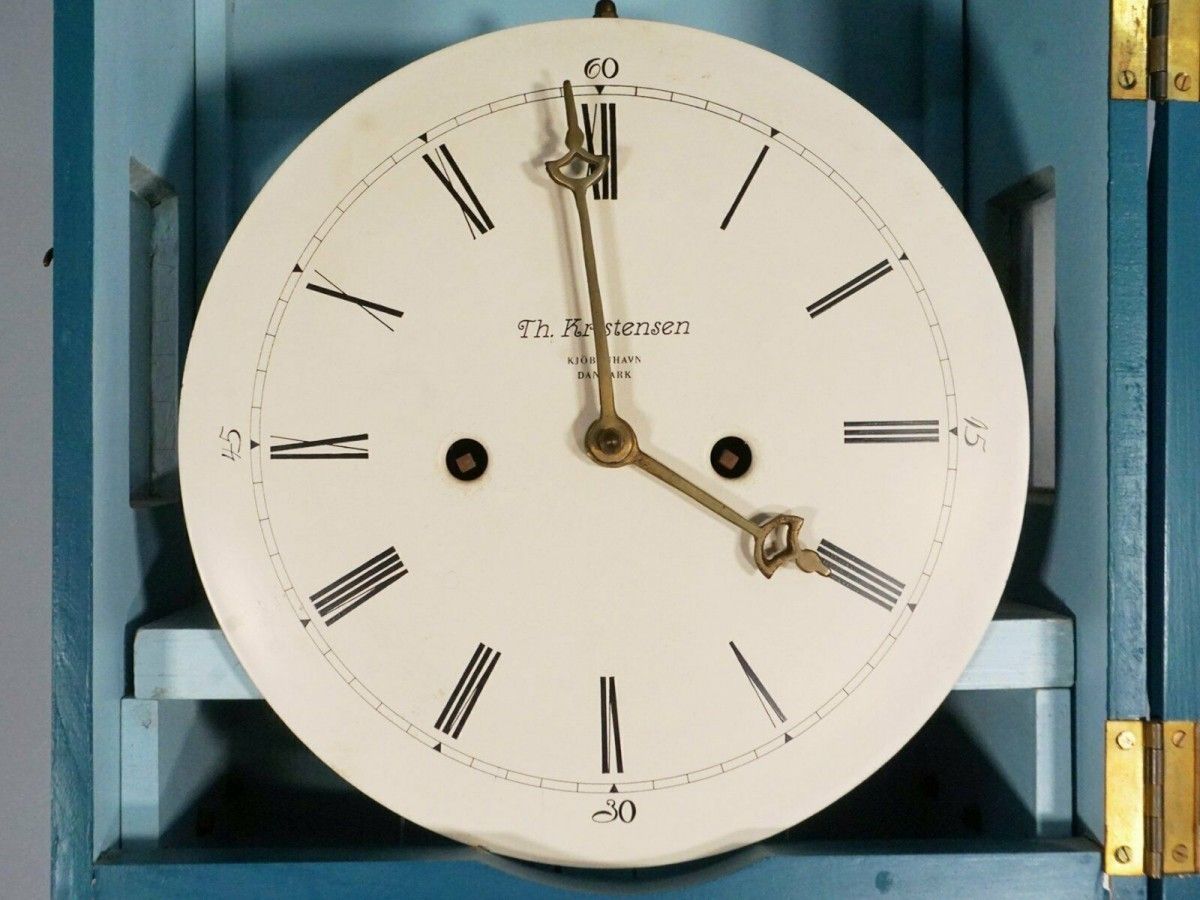 Standuhr Clock Dänemark Uhr Pendel Glocke Alt Antik