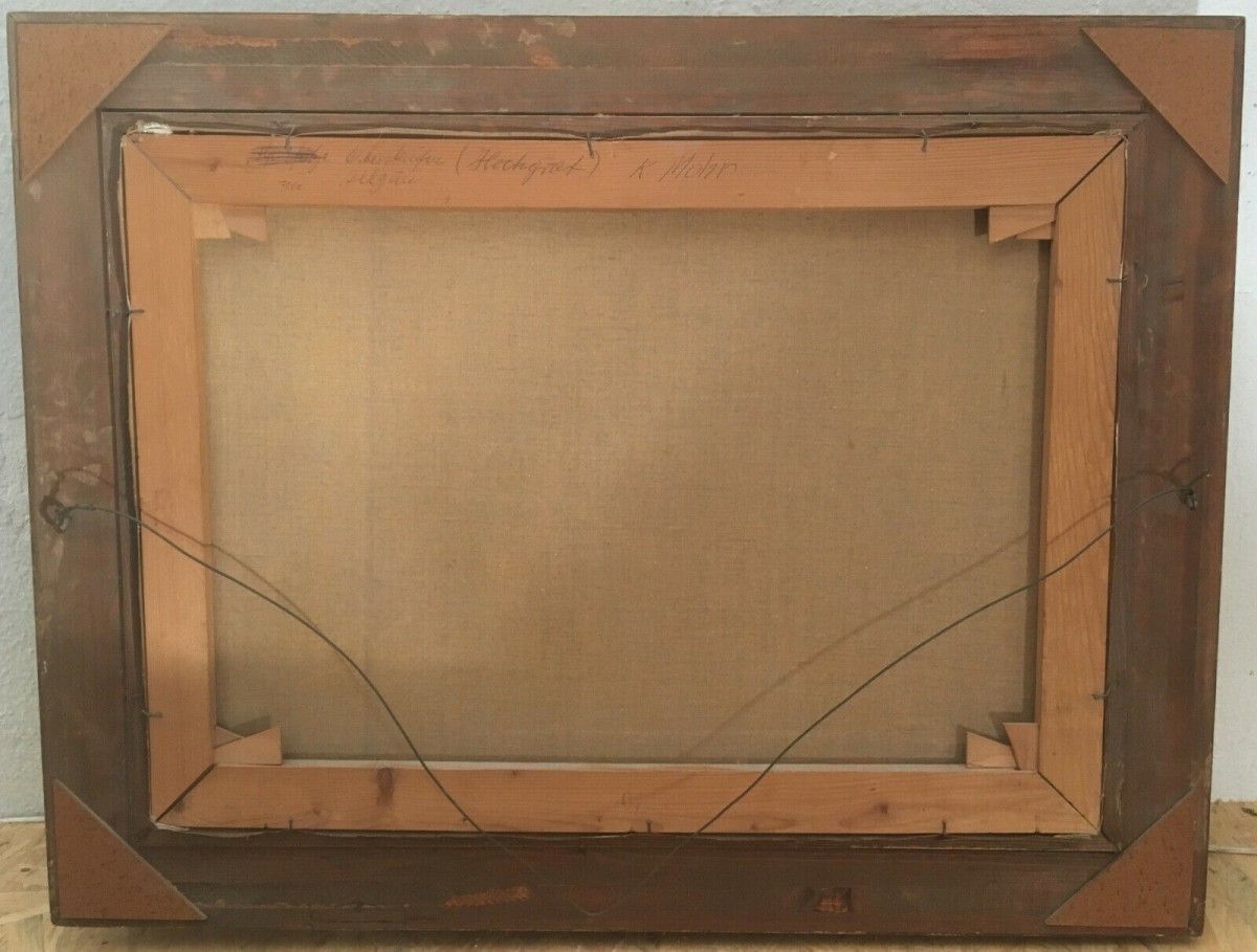 Impressionistisches Ölgemälde sign. Karl Mohr, "Allgäu" 60
