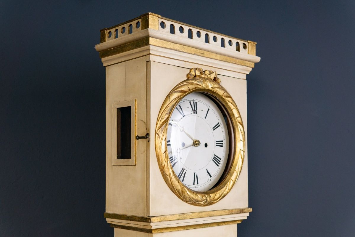 Bornholmer Standuhr Gong Clock Zeit Time Uhr Kasten Alt 2308_2402
