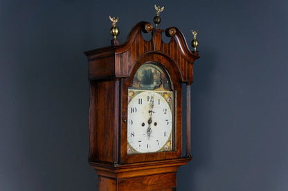 Antik Engl. Standuhr Gong Clock Zeit Time Uhr Kasten Alt 2308_2302