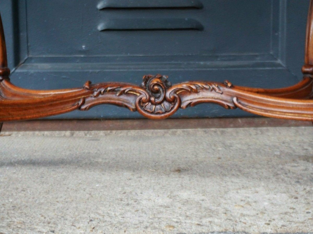 Tisch Wiener Barock Schreibtisch Nussbaum Alt Antik