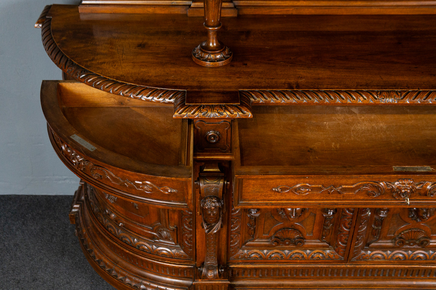 Antik Buffet Anrichte Schrank Regal Vintage Kommode MÖBLINGER 2501_1604