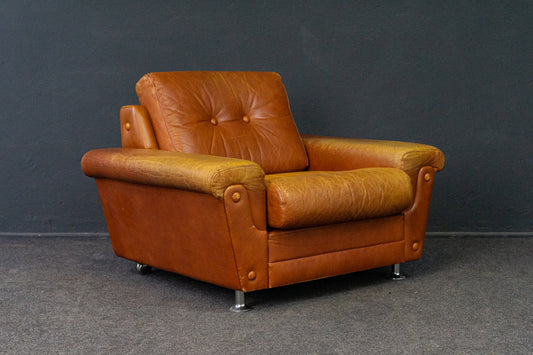 Sessel Leder Armchair Stuhl Lounge Loungechair Vintage 2204_2101_Sessel