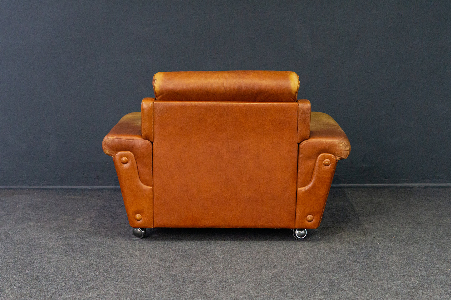 Sessel Leder Armchair Stuhl Lounge Loungechair Vintage 2204_2101_Sessel