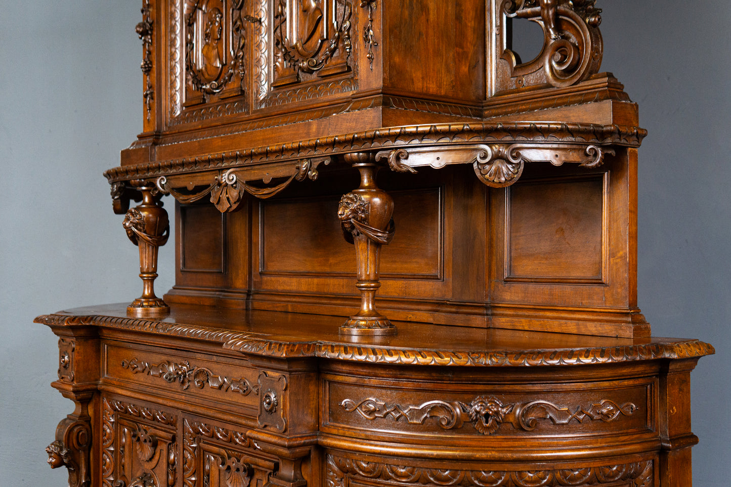 Antik Buffet Anrichte Schrank Regal Vintage Kommode MÖBLINGER 2501_1604