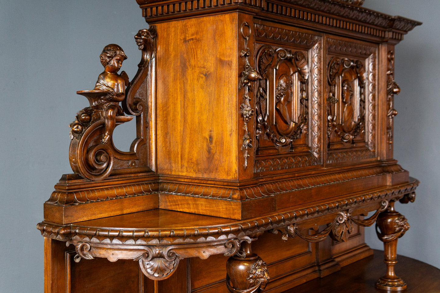 Antik Buffet Anrichte Schrank Regal Vintage Kommode MÖBLINGER 2501_1604