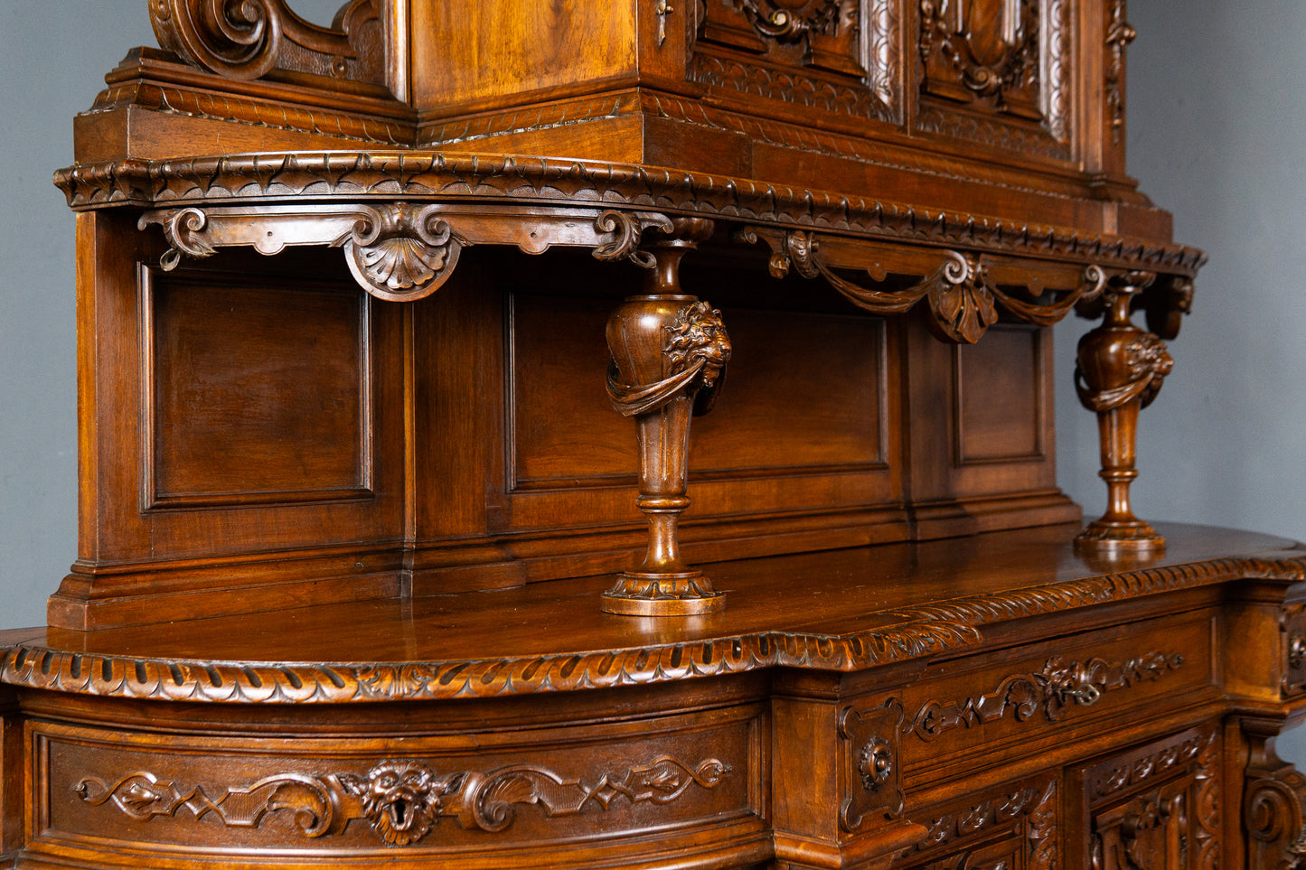 Antik Buffet Anrichte Schrank Regal Vintage Kommode MÖBLINGER 2501_1604