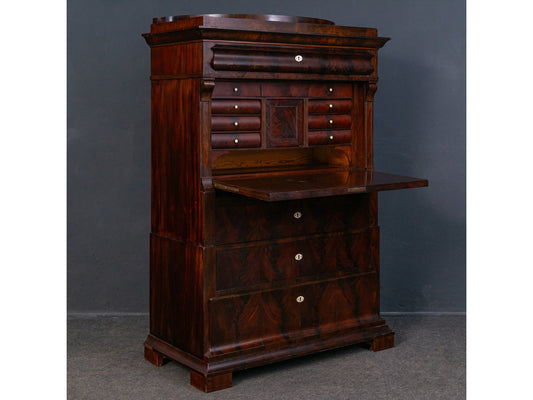 Sekretär Schreibtisch Desk Büro Tisch Schrank Kommode Alt Antik 2307_2702