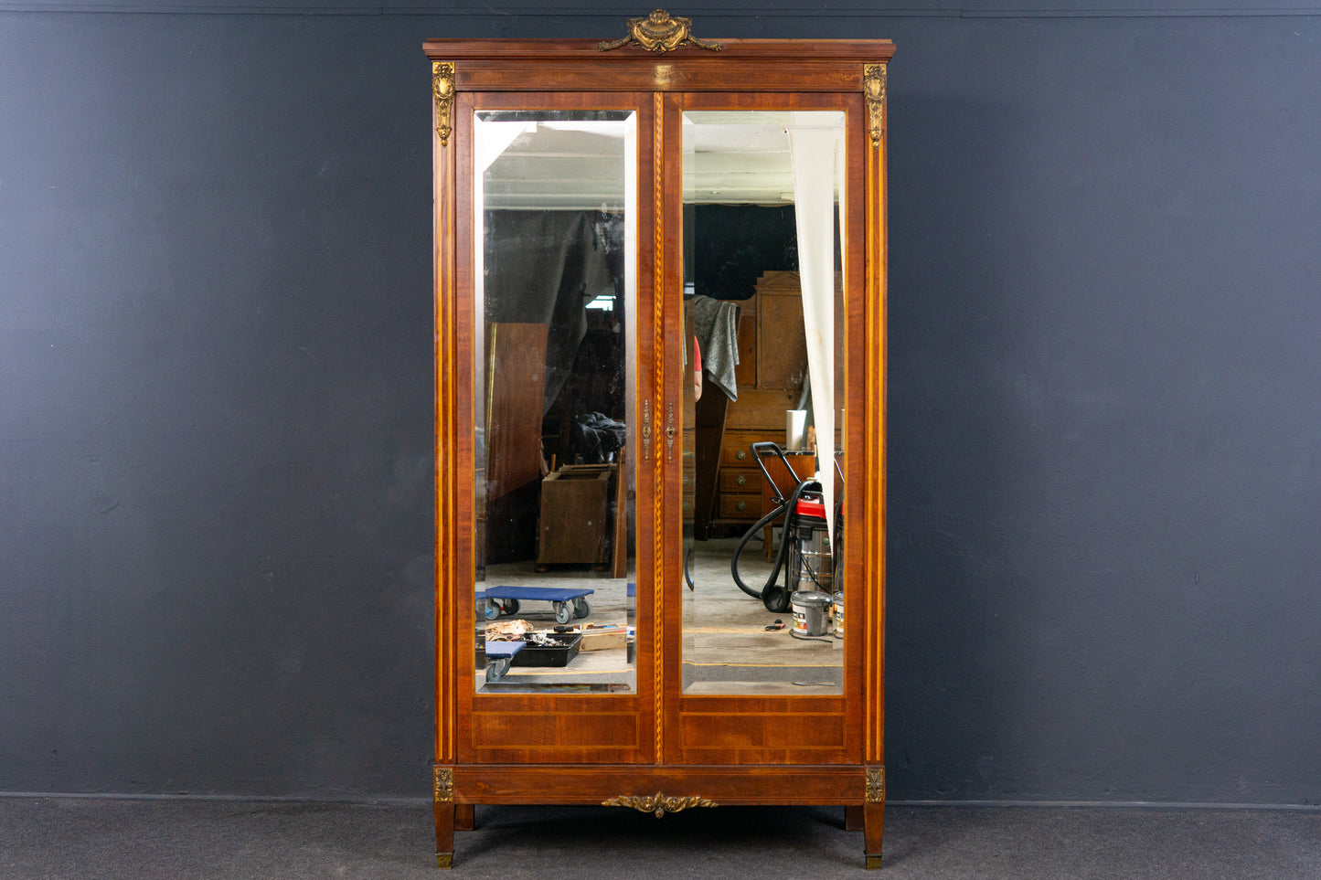 Wäsche Schrank Kommode Regal Kommode Garderobe Alt Antik 2308_0305