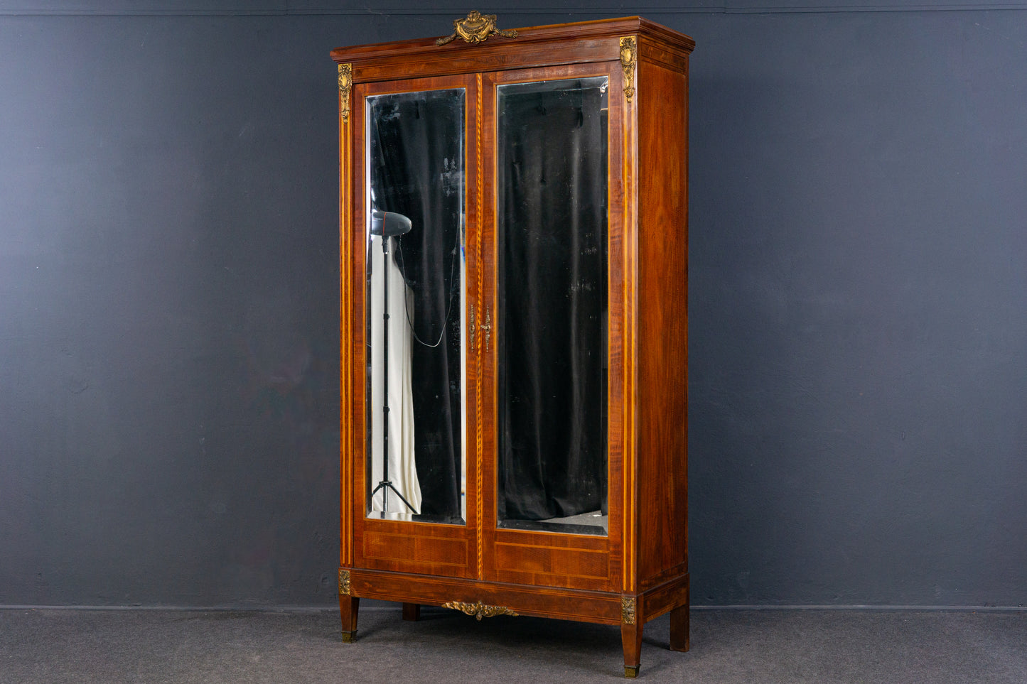 Wäsche Schrank Kommode Regal Kommode Garderobe Alt Antik 2308_0305
