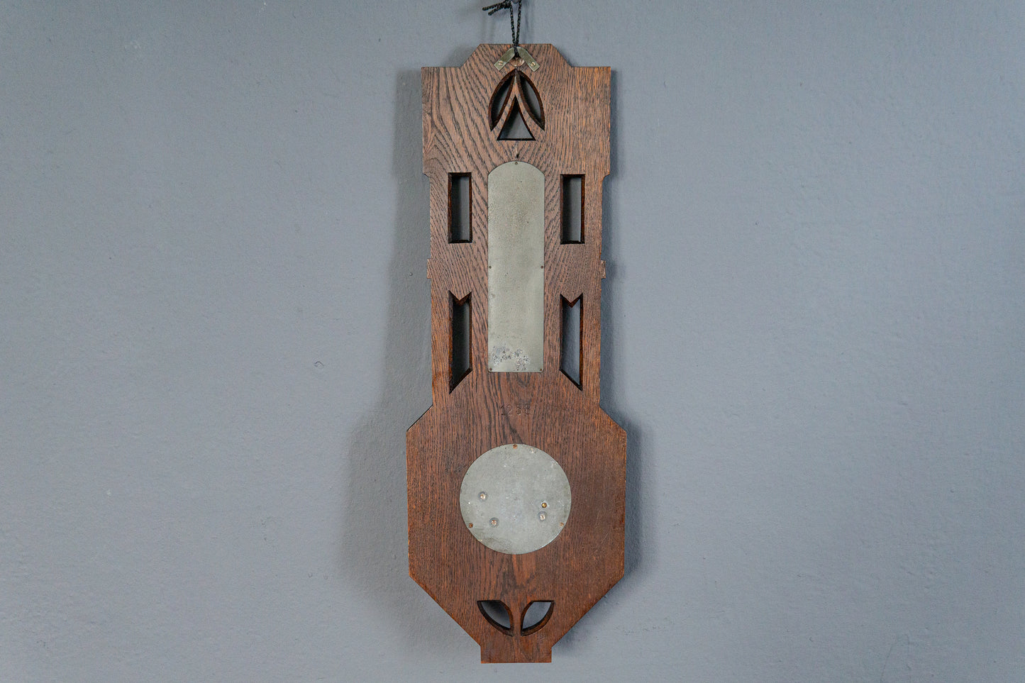 Elegante Jugendstil Wetterstation, Anfang des 20.Jahrhunderts - Thermometer Barometer Raumklima Uhr Alt Antik MÖBLINGER