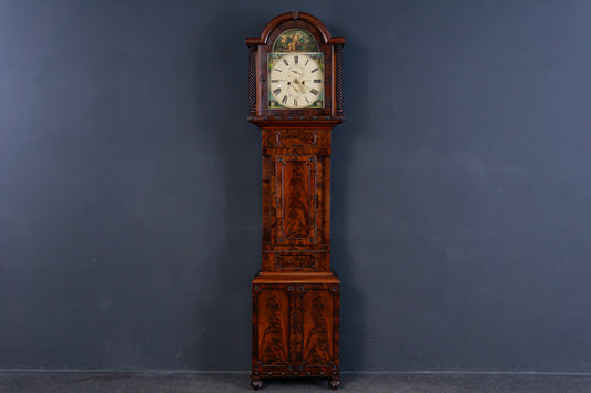 Antike Englische Standuhr Gong Clock Zeit Uhr Kasten Alt 2308_0701