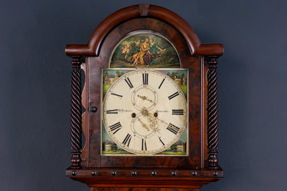 Antike Englische Standuhr Gong Clock Zeit Uhr Kasten Alt 2308_0701