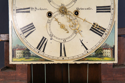 Antike Englische Standuhr Gong Clock Zeit Uhr Kasten Alt 2308_0701