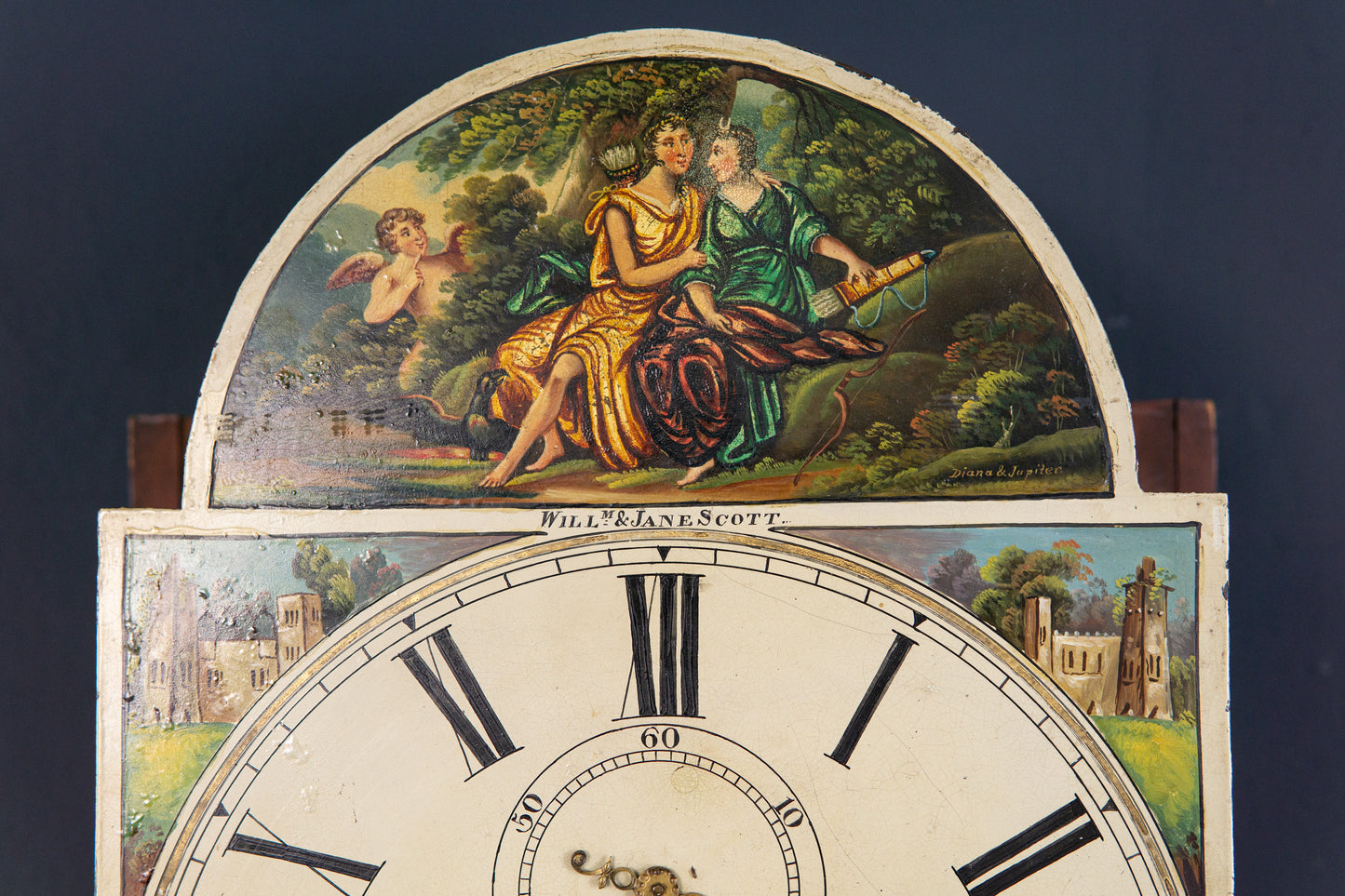 Antike Englische Standuhr Gong Clock Zeit Uhr Kasten Alt 2308_0701