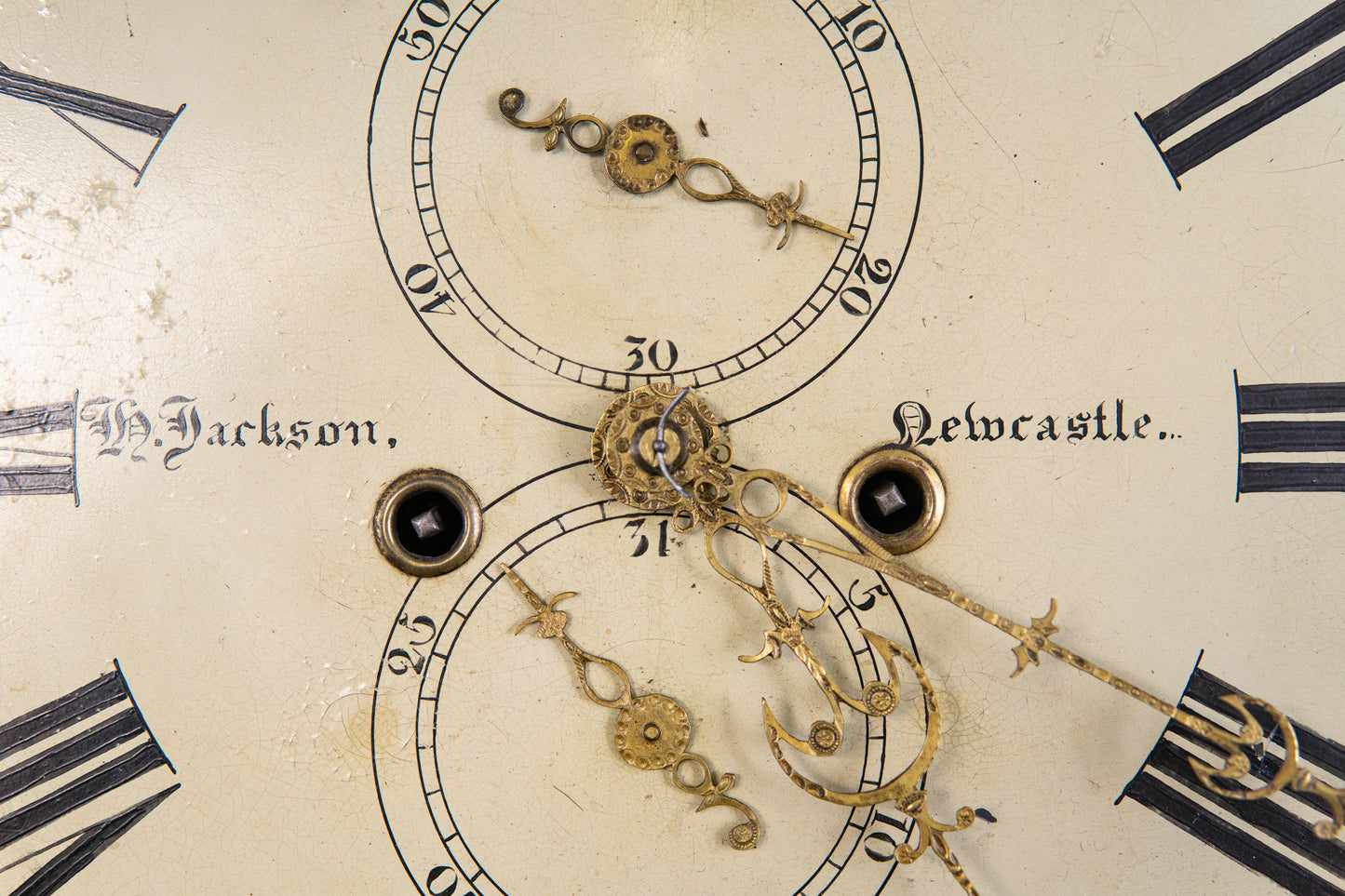 Antike Englische Standuhr Gong Clock Zeit Uhr Kasten Alt 2308_0701