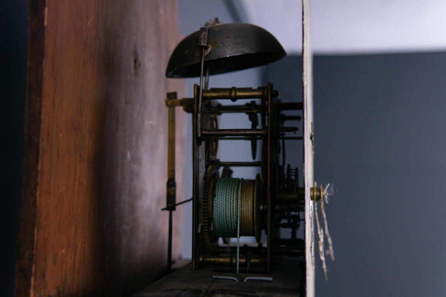 Antike Englische Standuhr Gong Clock Zeit Uhr Kasten Alt 2308_0701