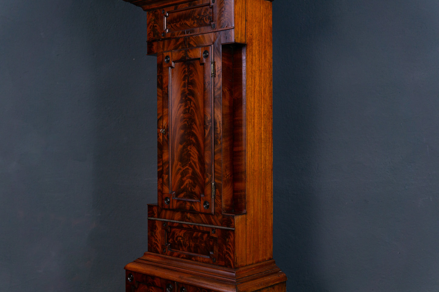 Antike Englische Standuhr Gong Clock Zeit Uhr Kasten Alt 2308_0701