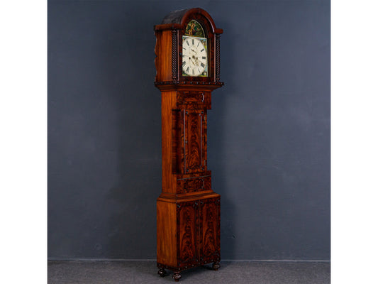 Antike Englische Standuhr Gong Clock Zeit Uhr Kasten Alt 2308_0701