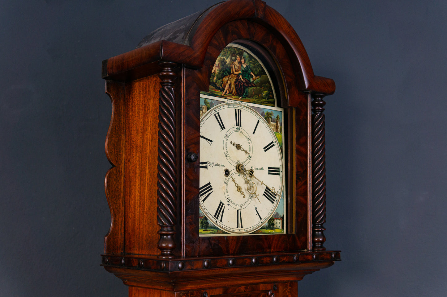Antike Englische Standuhr Gong Clock Zeit Uhr Kasten Alt 2308_0701