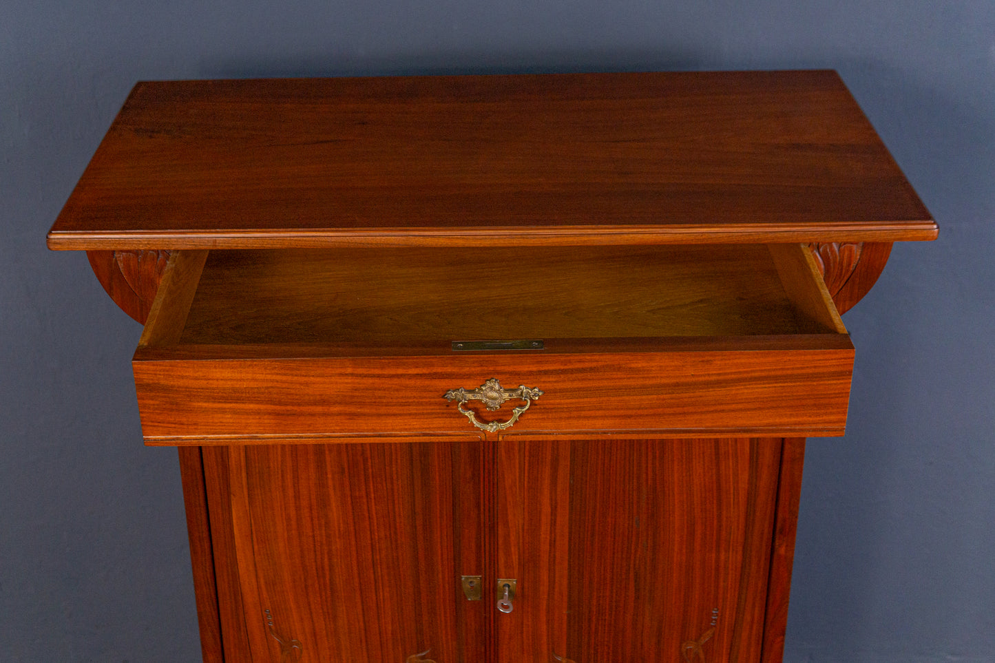 Jugendstil Vertiko Schrank Regal Kommode Vintage Antik MÖBLINGER 2406_2401