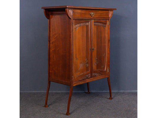 Jugendstil Vertiko Schrank Regal Kommode Vintage Antik MÖBLINGER 2406_2401