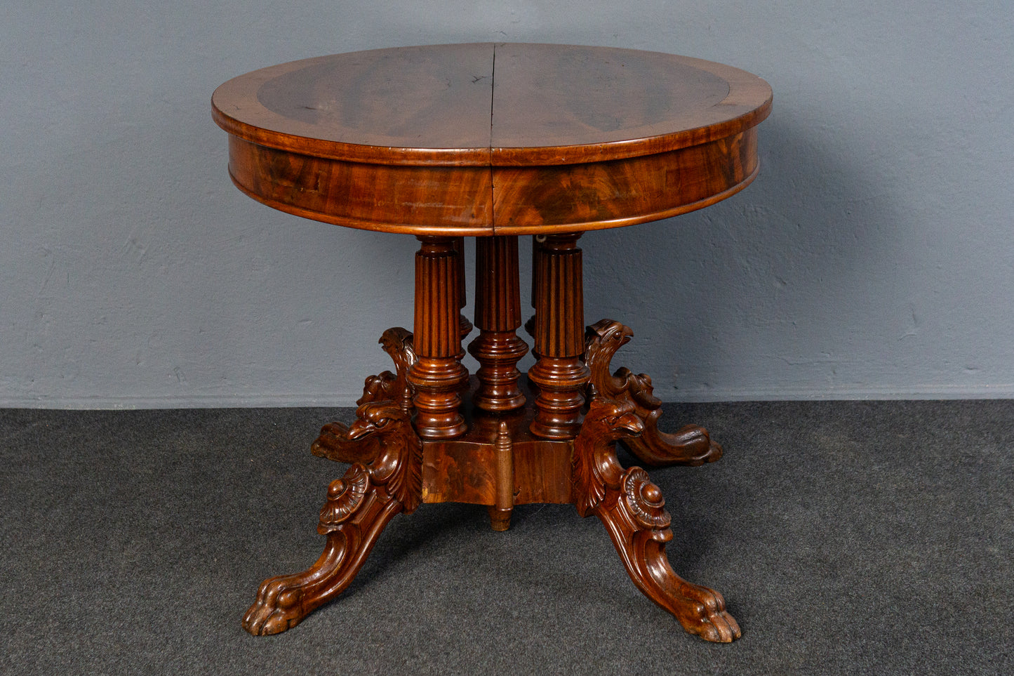 ausziehb. Tisch Antik Stuhl Sofa Vintage Tafel Table Alt MÖBLINGER 2501_2901