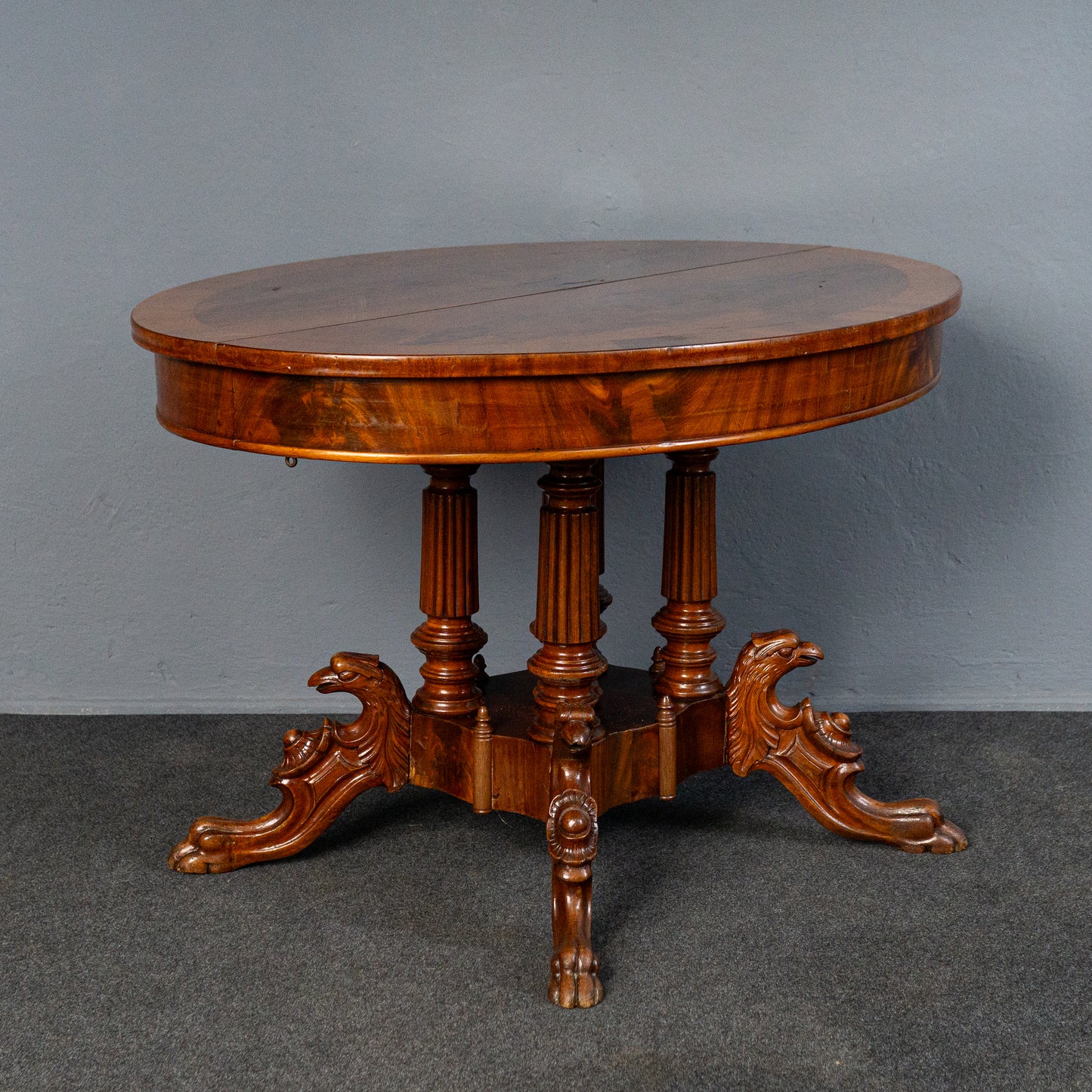 ausziehb. Tisch Antik Stuhl Sofa Vintage Tafel Table Alt MÖBLINGER 2501_2901