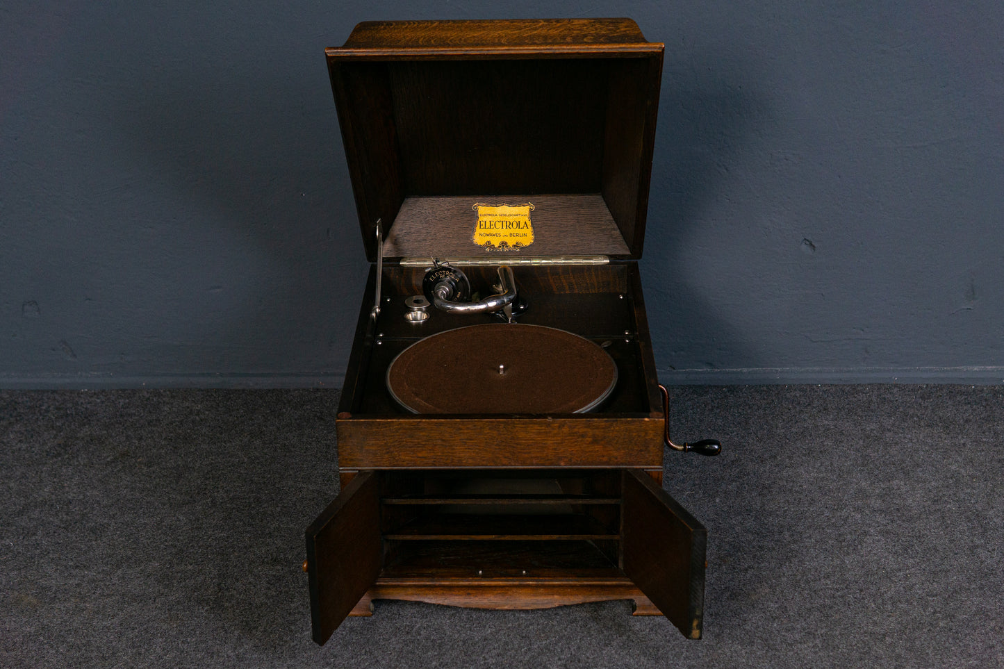 Grammophon Electrola Vintage LP Radio Platte Alt Antik 2308_1001