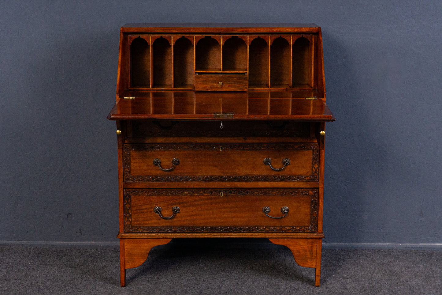 kleiner Sekretär Schreibtisch Kommode Schrank Alt Antik MÖBLINGER 2406_2603